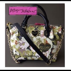 Betsy Johnson Satchel Crossbody Purse
